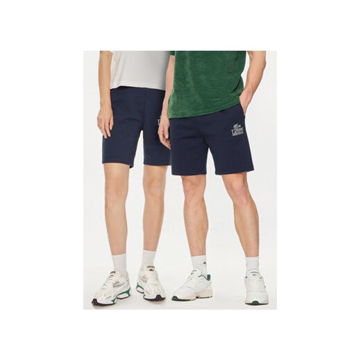 Lacoste Szorty sportowe GH1220 Granatowy Regular Fit ze sklepu MODIVO w kategorii Spodenki męskie - zdjęcie 173006090