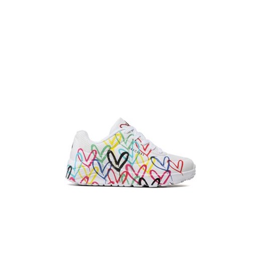 Skechers Sneakersy Spread The Love 314064L/WMLT Biały ze sklepu MODIVO w kategorii Buty sportowe dziecięce - zdjęcie 173006111