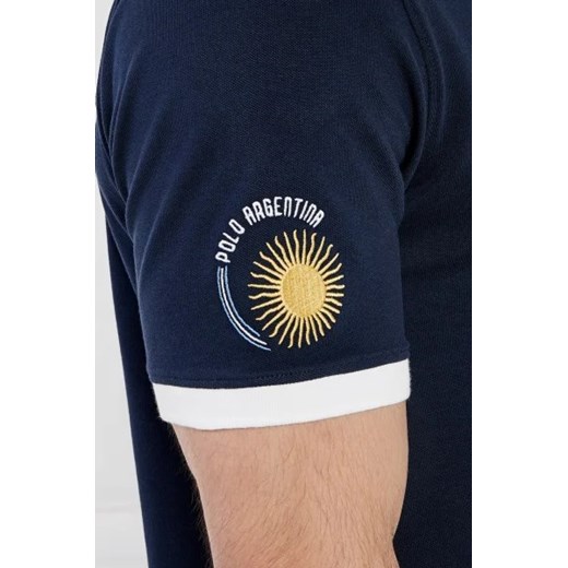 T-shirt męski granatowy La Martina z krótkimi rękawami 