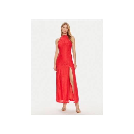 Guess Sukienka wieczorowa W2YK96 K3I20 Czerwony Regular Fit ze sklepu MODIVO w kategorii Sukienki - zdjęcie 173010752