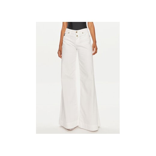Versace Jeans Couture Jeansy 76HAB561 Biały Slim Fit ze sklepu MODIVO w kategorii Jeansy damskie - zdjęcie 173010760