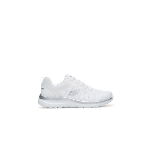 Skechers Sneakersy BOUNTIFUL 12607 WSL Biały ze sklepu MODIVO w kategorii Buty sportowe damskie - zdjęcie 173010790