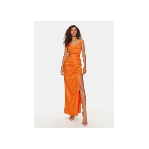 Fracomina Sukienka letnia FQ24SD3009W705F8 Pomarańczowy Slim Fit ze sklepu MODIVO w kategorii Sukienki - zdjęcie 173010822