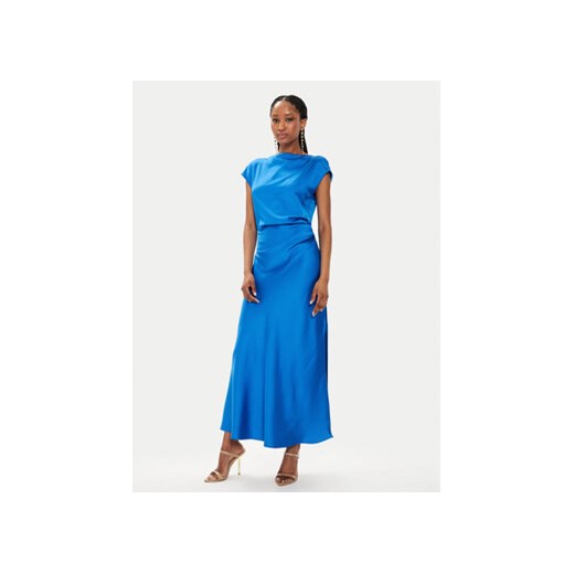 Imperial Sukienka koktajlowa AEAOHBA Niebieski Regular Fit ze sklepu MODIVO w kategorii Sukienki - zdjęcie 173010910