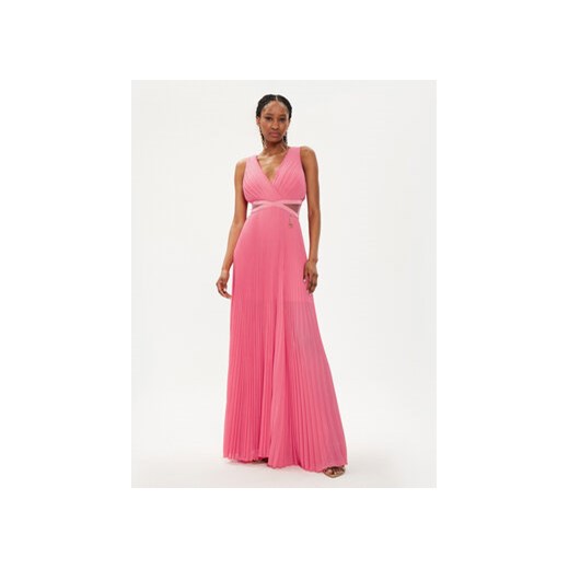 Fracomina Sukienka wieczorowa FQ24SD3026W412F9 Różowy Regular Fit ze sklepu MODIVO w kategorii Sukienki - zdjęcie 173010993