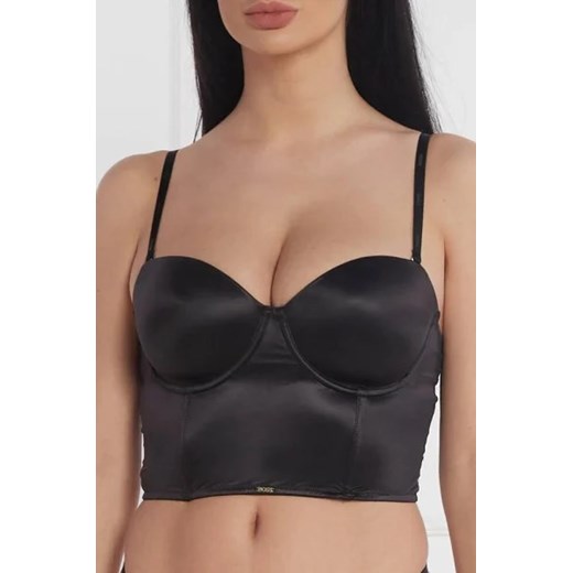 BOSS BLACK Satynowy gorset | Cropped Fit ze sklepu Gomez Fashion Store w kategorii Bluzki damskie - zdjęcie 173011684