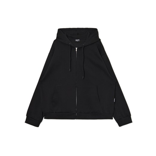 Cropp - Czarna bluza z naszywką Nevermind - czarny ze sklepu Cropp w kategorii Bluzy męskie - zdjęcie 173012044