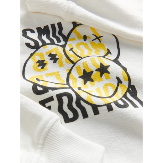Reserved - Bluza ovesize SmileyWorld - złamana biel Reserved 122/128 (6-8 lat) Reserved