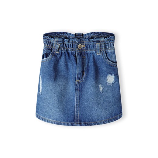 Spódniczka jeansowa z przeszyciami dla małej dziewczynki Minoti 122/128 5.10.15