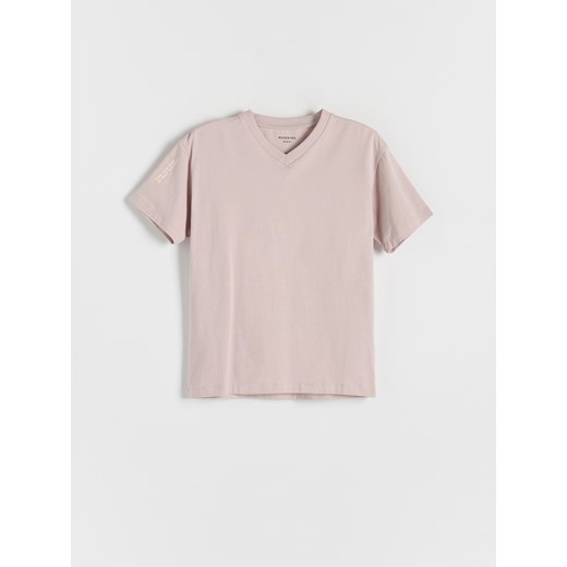 Reserved - T-shirt z nadrukiem - jasnofioletowy Reserved 116 (5-6 lat) Reserved