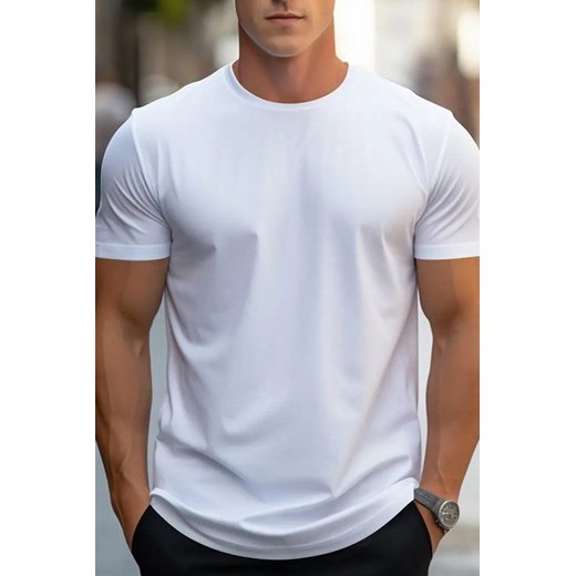 T-shirt DORMEFO WHITE ze sklepu Ivet Shop w kategorii T-shirty męskie - zdjęcie 173015100