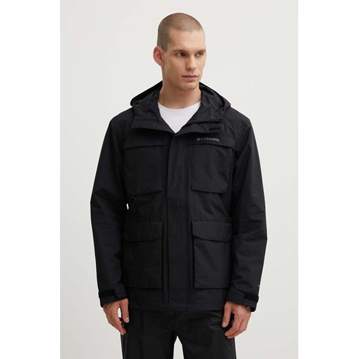 Columbia kurtka outdoorowa Landroamer kolor czarny 2071131 ze sklepu PRM w kategorii Kurtki męskie - zdjęcie 173015491