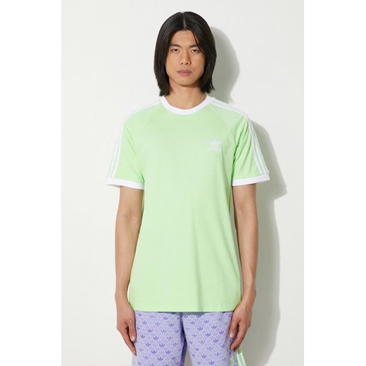 adidas Originals t-shirt bawełniany męski kolor zielony z aplikacją IM9391 ze sklepu PRM w kategorii T-shirty męskie - zdjęcie 173015573