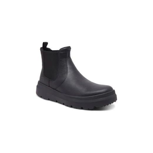 UGG Skórzane sztyblety M BURLEIGH CHELSEA | z dodatkiem wełny ze sklepu Gomez Fashion Store w kategorii Buty zimowe męskie - zdjęcie 173016061