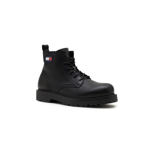 Tommy Jeans Skórzane buty TJM RUBERIZED LACE UP ze sklepu Gomez Fashion Store w kategorii Buty zimowe męskie - zdjęcie 173017144