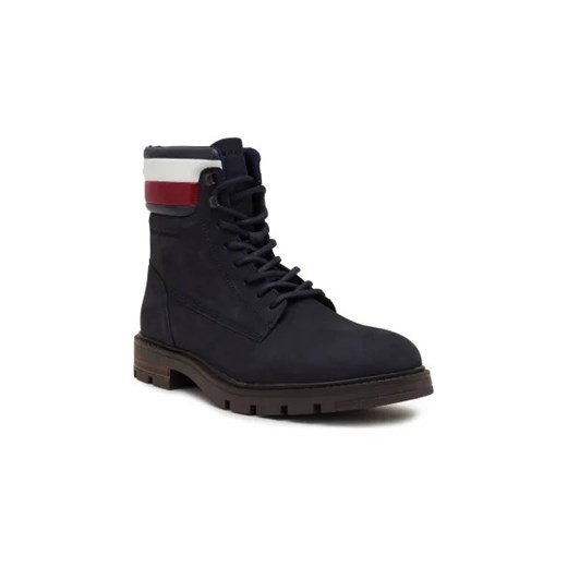 Tommy Hilfiger Skórzane trapery CORPORATE HILFIGER NUBUCK ze sklepu Gomez Fashion Store w kategorii Buty zimowe męskie - zdjęcie 173017530