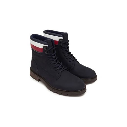 Tommy Hilfiger Skórzane trapery CORPORATE HILFIGER NUBUCK Tommy Hilfiger 44 okazja Gomez Fashion Store