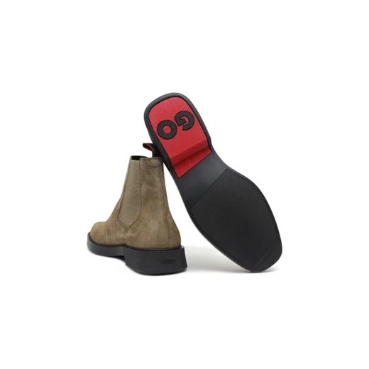 Buty zimowe męskie Hugo Boss na jesień z tworzywa sztucznego