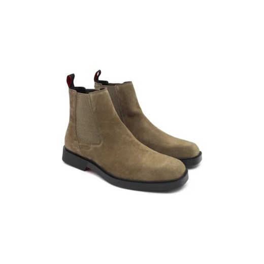 Buty zimowe męskie Hugo Boss z tworzywa sztucznego bez zapięcia