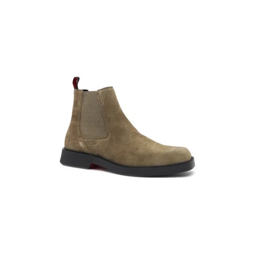 Buty zimowe męskie Hugo Boss bez zapięcia z tworzywa sztucznego