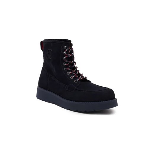 Tommy Hilfiger Skórzane buty TH AMERICAN BOOT Tommy Hilfiger 43 wyprzedaż Gomez Fashion Store