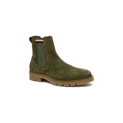 Tommy Hilfiger Skórzane sztyblety CORPOARTE HILFIGER SUEDE CHELSEA Tommy Hilfiger 42 okazyjna cena Gomez Fashion Store