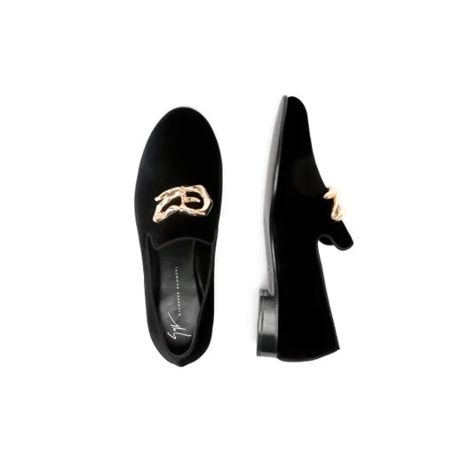 Giuseppe Zanotti Skórzane loafersy LOGOZALI KEVIN Giuseppe Zanotti 42 okazja Gomez Fashion Store