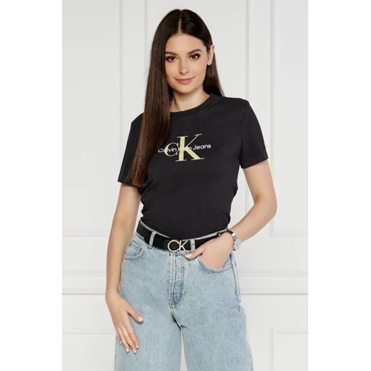 CALVIN KLEIN JEANS T-shirt | Regular Fit ze sklepu Gomez Fashion Store w kategorii Bluzki damskie - zdjęcie 173019233