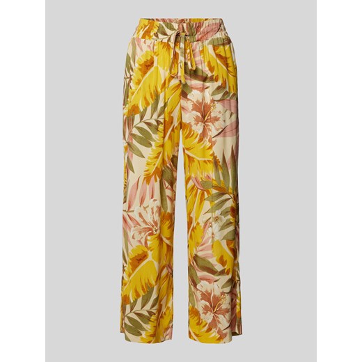 Spodnie materiałowe rozkloszowane ze wzorem na całej powierzchni model ‘Elyse’ ze sklepu Peek&Cloppenburg  w kategorii Spodnie damskie - zdjęcie 173021472