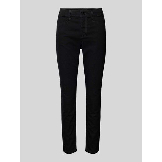 Spodnie o kroju slim fit z ozdobnymi szwami model ‘Ornella’ ze sklepu Peek&Cloppenburg  w kategorii Spodnie damskie - zdjęcie 173021584