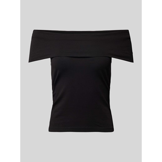 Bluzka z odkrytymi ramionami w jednolitym kolorze model ‘KERRY’ ze sklepu Peek&Cloppenburg  w kategorii Bluzki damskie - zdjęcie 173021743