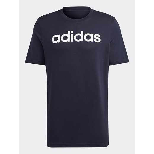 T-shirt męski Adidas z napisem z krótkimi rękawami sportowy 