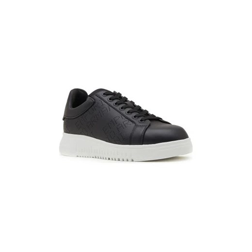 Emporio Armani Skórzane trampki SNK PERFORATED CALF+ Emporio Armani 40 promocyjna cena Gomez Fashion Store