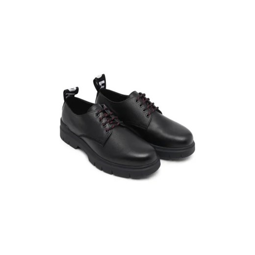 HUGO Skórzane derby Ryan_Derb_ltgr 44 wyprzedaż Gomez Fashion Store