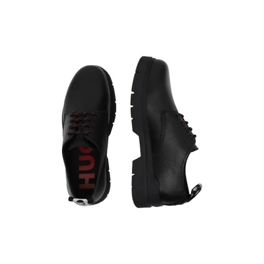 HUGO Skórzane derby Ryan_Derb_ltgr 44 wyprzedaż Gomez Fashion Store