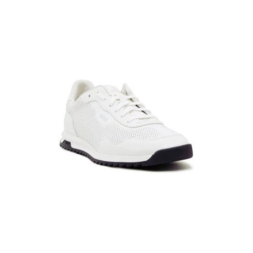 Białe buty sportowe męskie BOSS HUGO z tworzywa sztucznego 