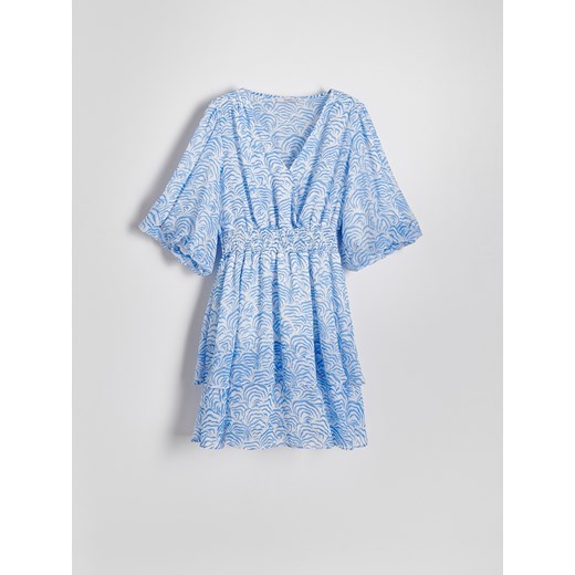 Reserved - Sukienka mini we wzory - wielobarwny Reserved XS Reserved