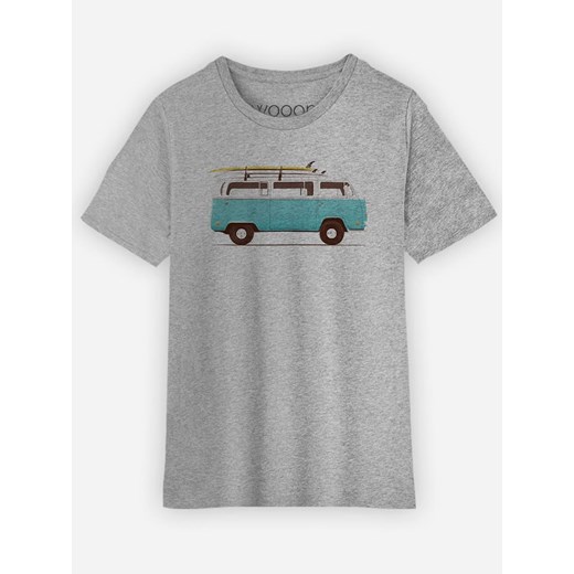 WOOOP Koszulka &quot;Blue Van&quot; w kolorze szarym ze sklepu Limango Polska w kategorii T-shirty chłopięce - zdjęcie 173029741