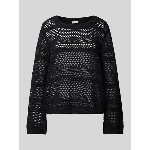 Sweter z dzianiny z ażurowym wzorem model ‘Crochet’ ze sklepu Peek&Cloppenburg  w kategorii Swetry damskie - zdjęcie 173032140