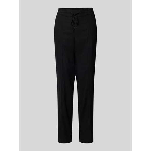 Spodnie materiałowe o kroju tapered fit z tunelem ze sklepu Peek&Cloppenburg  w kategorii Spodnie damskie - zdjęcie 173032192