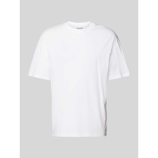 T-shirt z prążkowanym,okrągłym dekoltem model ‘BRADLEY’ ze sklepu Peek&Cloppenburg  w kategorii T-shirty męskie - zdjęcie 173032364