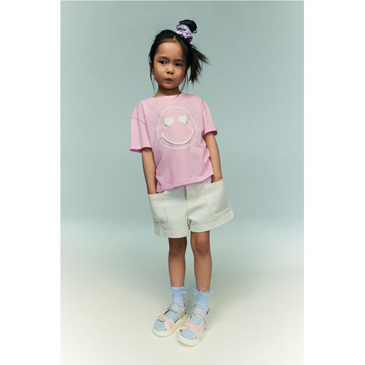 H & M - T-shirt z nadrukiem - Różowy ze sklepu H&M w kategorii Bluzki dziewczęce - zdjęcie 173032761