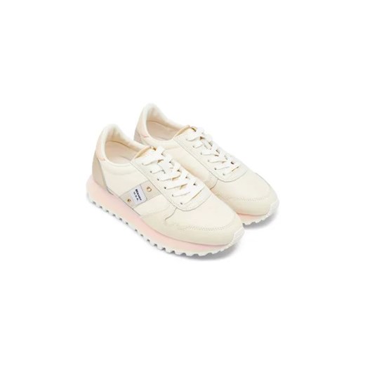 Buty sportowe damskie beżowe Blauer USA sneakersy z tworzywa sztucznego