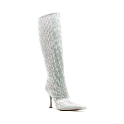 Liu Jo Kozaki na szpilce LIU JO X LEONIE HANNE GLAM 02 | z dodatkiem skóry ze sklepu Gomez Fashion Store w kategorii Kozaki damskie - zdjęcie 173038024