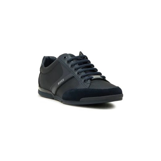 BOSS BLACK Sneakersy Saturn_Lowp | z dodatkiem skóry ze sklepu Gomez Fashion Store w kategorii Buty sportowe męskie - zdjęcie 173039154