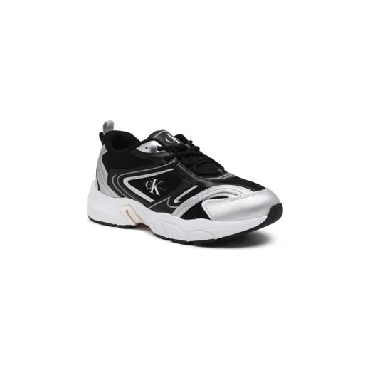 CALVIN KLEIN JEANS Sneakersy RETRO TENNIS | z dodatkiem skóry 37 okazja Gomez Fashion Store