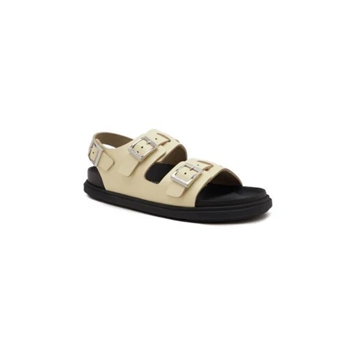 Birkenstock Skórzane sandały Cannes EXQ LE Butter ze sklepu Gomez Fashion Store w kategorii Sandały damskie - zdjęcie 173041314