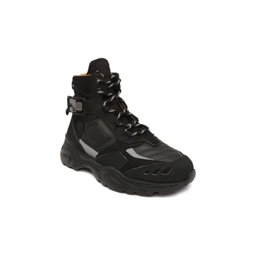 Buscemi Skórzane sneakersy Kombat high ze sklepu Gomez Fashion Store w kategorii Buty sportowe męskie - zdjęcie 173041451