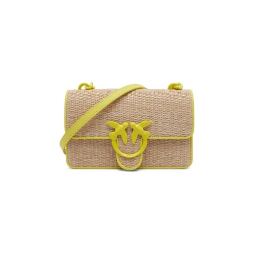 Pinko Torebka na ramię Love One Mini | z dodatkiem skóry Pinko One Size okazyjna cena Gomez Fashion Store