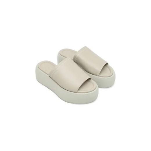 Calvin Klein Skórzane klapki FLATFORM SLIDE LTH Calvin Klein 38 wyprzedaż Gomez Fashion Store